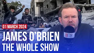 How much influence will the situation in Gaza have on your vote? | James O'Brien - The Whole Show