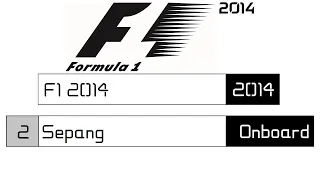 F1 2014 - Sepang onboard