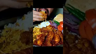 EATING SPICY CHICKEN LUG CURRY WITH GREEN CHILLI RICE ETING | S. k cooking food |.....