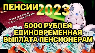 5000 Рублей Единовременная Выплата Пенсионерам в 2023 году