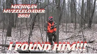 2021 Michigan Muzzleloader Hunt. I Found A Buck!!!