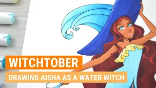 🎃 Witchtober (2021): AISHA from WINX CLUB | Marker Speedpaint | iiKiui