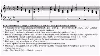 LCM Piano 2021-2024 Grade 4 List B2 Rollin Prelude in D Flat Sheet Music