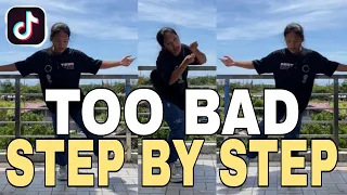 ADHIKA - TOO BAD DANCE TUTORIAL (Step by Step) | Ana Bensig