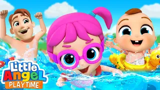 Swimming Pool Song! | Fun Sing Along Songs by Little Angel Playtime