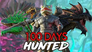 I Spent 100 Days being hunted in Ark Survival Evolved and Here's What Happened