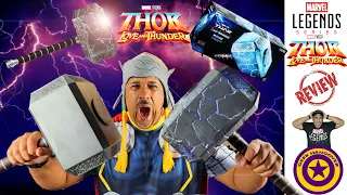 Marvel Legends Thor Love Thunder Prop Replica Broken Mjolnir Hammer Satisfying Video Review