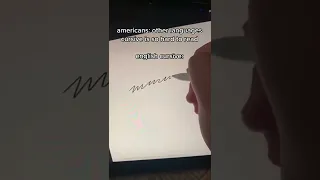 americans other languages cursive is so hard to read Video By mxvseq