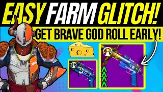 Brave GOD ROLL Farm GLITCH! Get ALL Weapons Early & Legend Onslaught Builds Destiny 2 Into the Light
