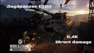 Jagdpanzer E100 in Murovanka:8,4K direct damage :Wot console - World of Tanks