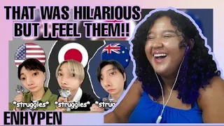 ENHYPEN FOREIGN LINE MOMENTS THAT CAN MAKE GAEUL UNDERSTAND ENGLISH AND JAPANESE | REACTION