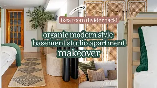 Dark Basement Studio Apartment Makeover *Renter-Friendly*