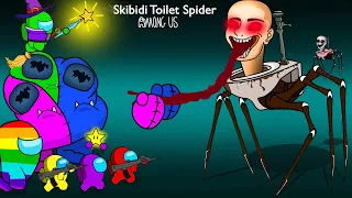 AMONG US vs. SKIBIDI TOILET SPIDER | KDC Toons Animation
