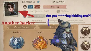 First survivor, now a hunter hacker...And it's a familiar face... | Identity V