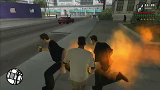 GTA San Andreas - CJ vs army military six stars