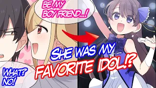 【Manga】I found out that my favorite idol was my classmate. Once she knew that I was her fan…【Comic】