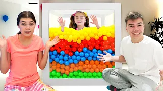 Nastya and Artem Cube Challenge and other Funny Kids Stories with baby Mia