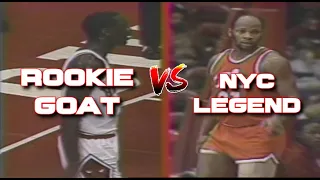 1984 Rookie Michael Jordan vs Brownsville Bucket Getting Legend World B Free - Epic Battle!