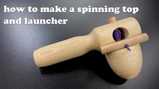 How to Make a Spinning Top and Launcher - Harvey T-40 Wood Lathe