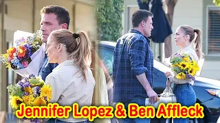 Jennifer Lopez and Ben Affleck looked tense as they reunited at their son Fin's school