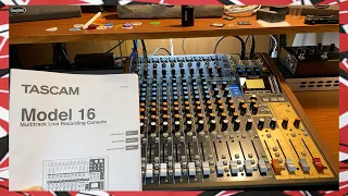 Tascam Model 16 Unboxing - Analog Mixer Multitrack Recorder USB Interface