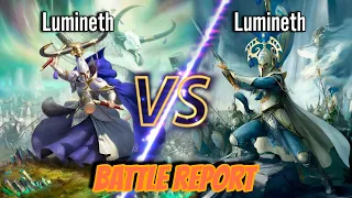 Lumineth Realm-Lords vs Lumineth Realm-Lords MIRROR MATCH Warhammer Age of Sigmar Battle Report