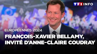 Européennes 2024 : François-Xavier Bellamy, tête de liste LR, invité d'Anne-Claire Coudray