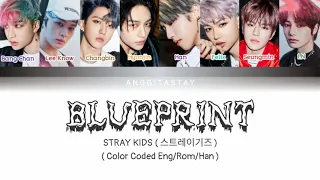 Stray Kids ( 스트레이키즈 ) - 청사진 ( Blueprint) [ Color Coded Lyrics Han/Rom/Eng ]