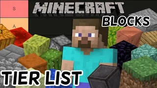 The Minecraft Blocks TIER LIST