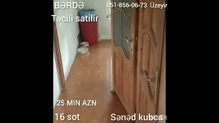 ev tecilu satilir 16 sot həyət sənəd kubça satiş qiymeti 25 min AZN real aliciya endirim var