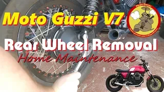 How to Remove the Rear Wheel on a Moto Guzzi V7