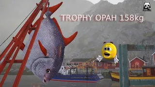 Huge Fish OPAH TROPHY 158,84 kg |Russian Fishing 4 RF4 Norwegian Sea|