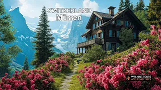 Discovering Mürren, A Swiss Village Walking Tour in Enchanting Switzerland - Relaxing 4k video