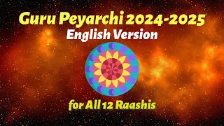 Guru Transit 2024-2025 || All 12 Signs || In English