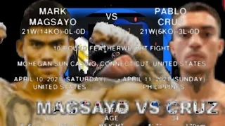 MAGSAYO VS CRUZ FULLFIGHT april 11 2021