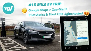 Polestar 2: Google Maps, Pilot Assist, Pixel LED Lights Tested on a 415 Mile Journey [Review]