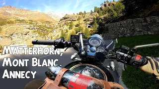 Riding the Royal Enfield Bullet 500 through Alpine Mountains