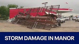 Texas weather: Storm damage in Manor | FOX 7 Austin