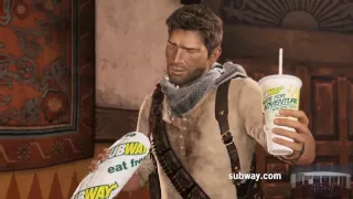 Subway's Uncharted 3 TV Promo (Better times, right Chazington?)