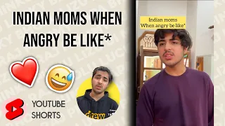 Indian moms when angry be like* ❤️😅 | @RajGrover005 | #shorts