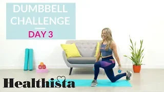 30 Day Dumbbell Workout Challenge | Lower body | Day 3