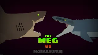 The Meg VS Mosasaurus (a Jurassic World and The Meg crossover fanflim) - part 1/2