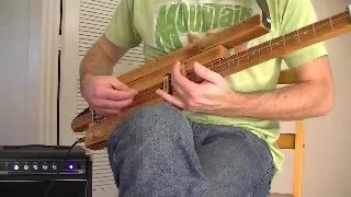 Homemade 3-string electric slide guitar