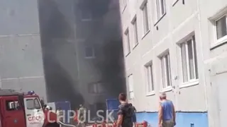 Пожар в 79 гимназии в Ульяновске