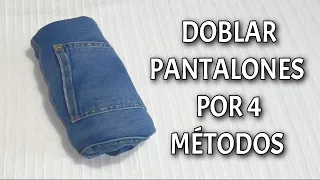 How to fold PANTS Easy. 4 ways