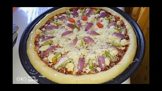 How to bake in SAMSUNG Microwave Oven with Pizza...🍕🤩#pizza recipe...😊