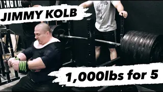 Jimmy Kolb 1,000lb board press for 5 reps