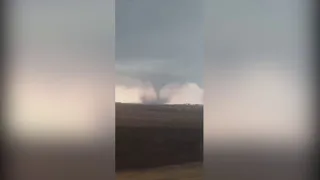 Watch: 'Life-Threatening' Tornado Causes Damage In Gilmore City, Iowa