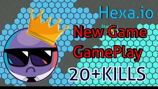 Hexa.io NEW GAME GAMEPLAY. 20+KILLS!