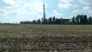 Grain power station chimney demolition 7th September 2016